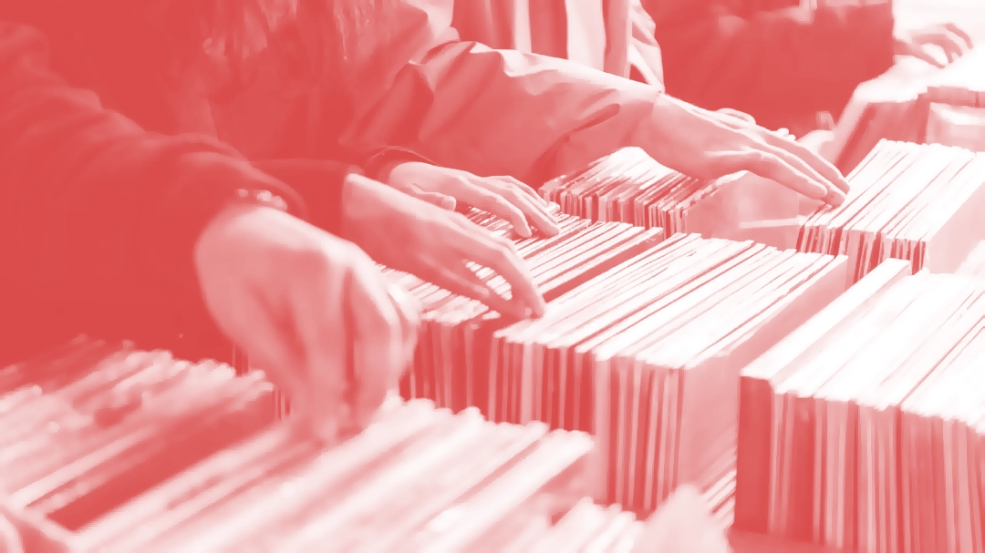 Feira de discos de vinil